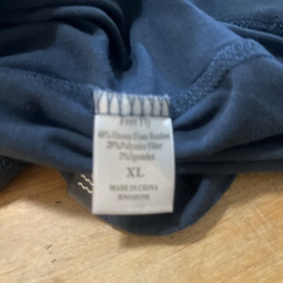 Free Fly Men’s Shirt Sz XL BlueLong Sleeve Performance Bamboo Blend Lightweight - Picture 6 of 8